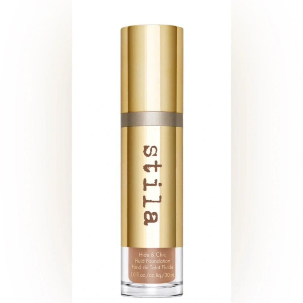 Stila Hide & Chic Fluid Foundation #4 Tan/Deep 1.0floz/30mL New in Box